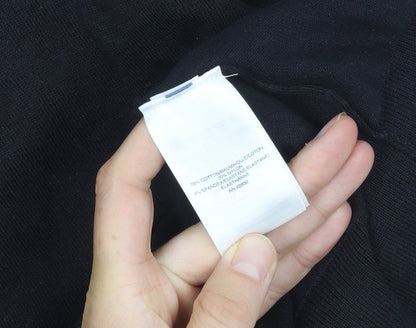 Lands' End Women's Black XL Crew Neck Top