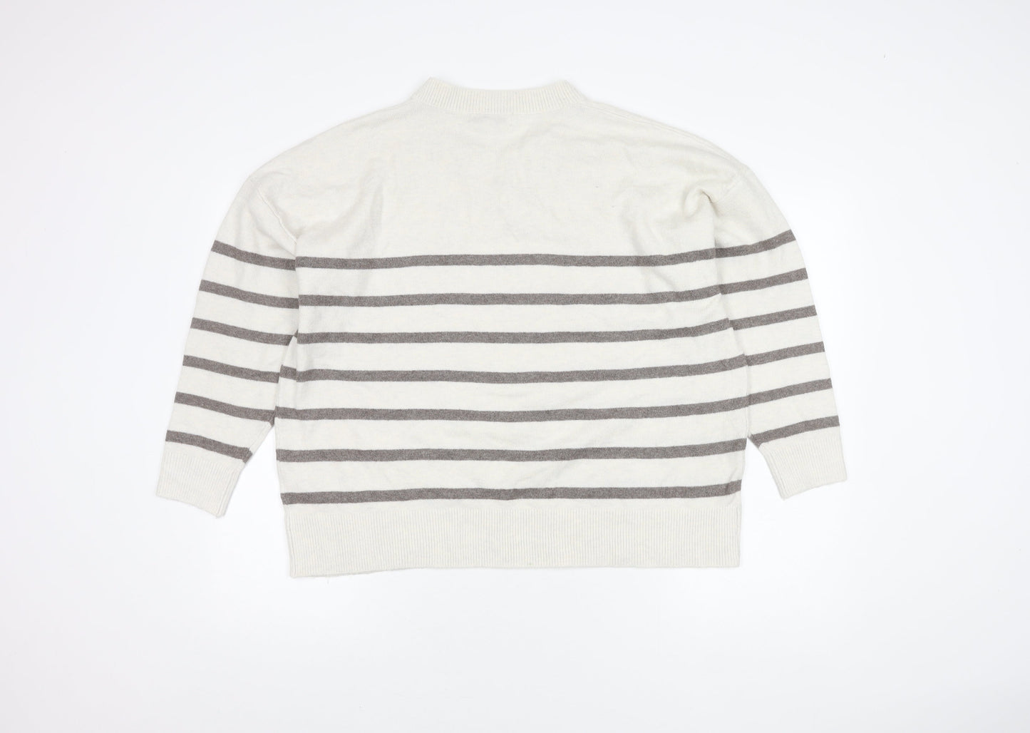 Womens UK Size XL Marks and Spencer Ivory Pullover Jumper
