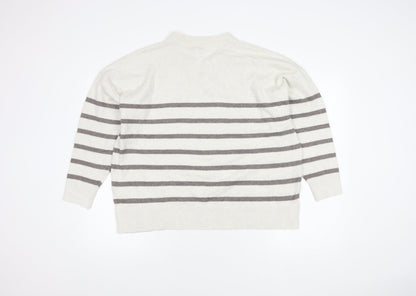 Womens UK Size XL Marks and Spencer Ivory Pullover Jumper