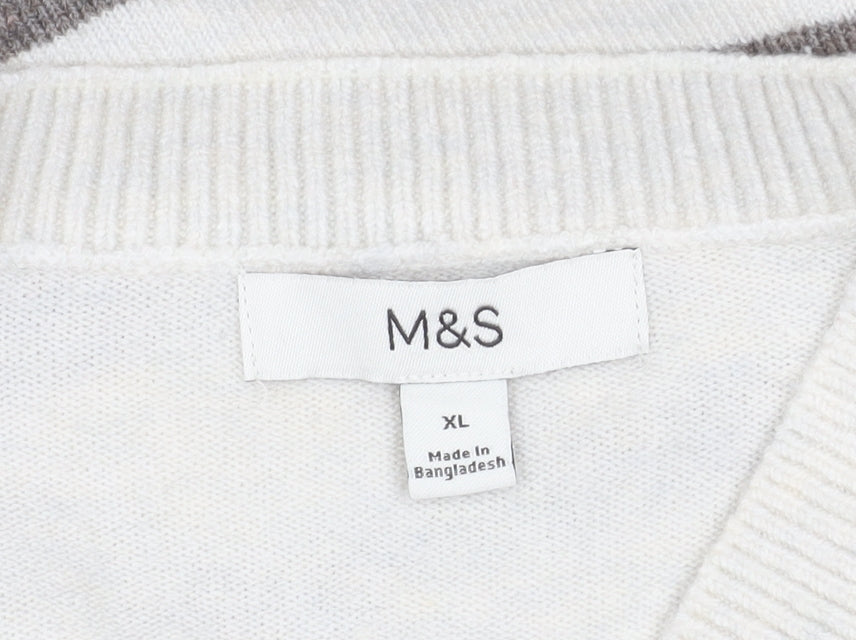 Womens UK Size XL Marks and Spencer Ivory Pullover Jumper
