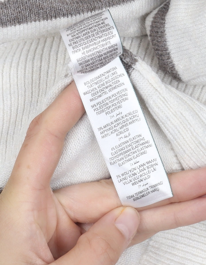 Womens UK Size XL Marks and Spencer Ivory Pullover Jumper