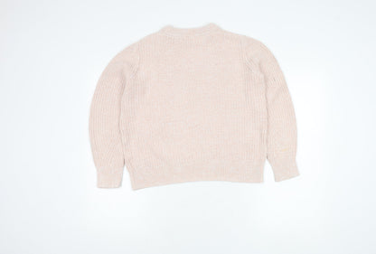 Womens UK Size M Marks and Spencer Pink Pullover Jumper