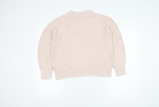 Womens UK Size M Marks and Spencer Pink Pullover Jumper
