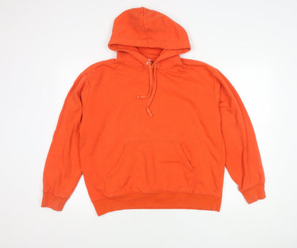 H&M Unisex Orange Hoodie Pullover - Size 12