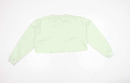Missguided Women's Green Pullover Sweatshirt Size 14