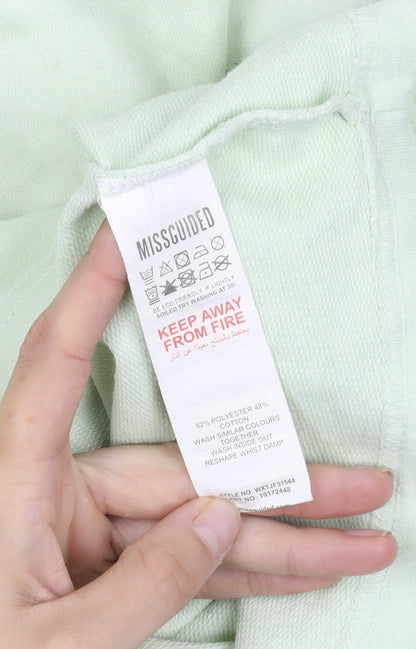 Missguided Women's Green Pullover Sweatshirt Size 14