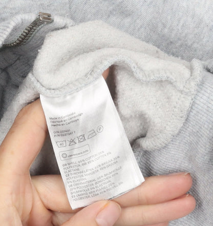 H&M Grey Women's Basic Jacket Size M Full Zip Hooded