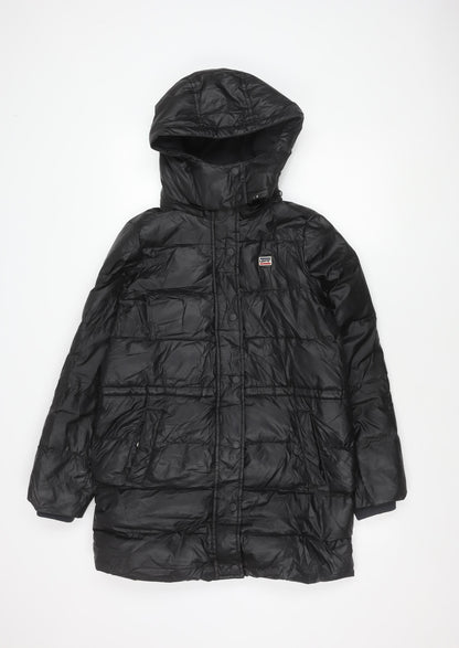 Levi's Women's Black XS Puffer Jacket with Hood
