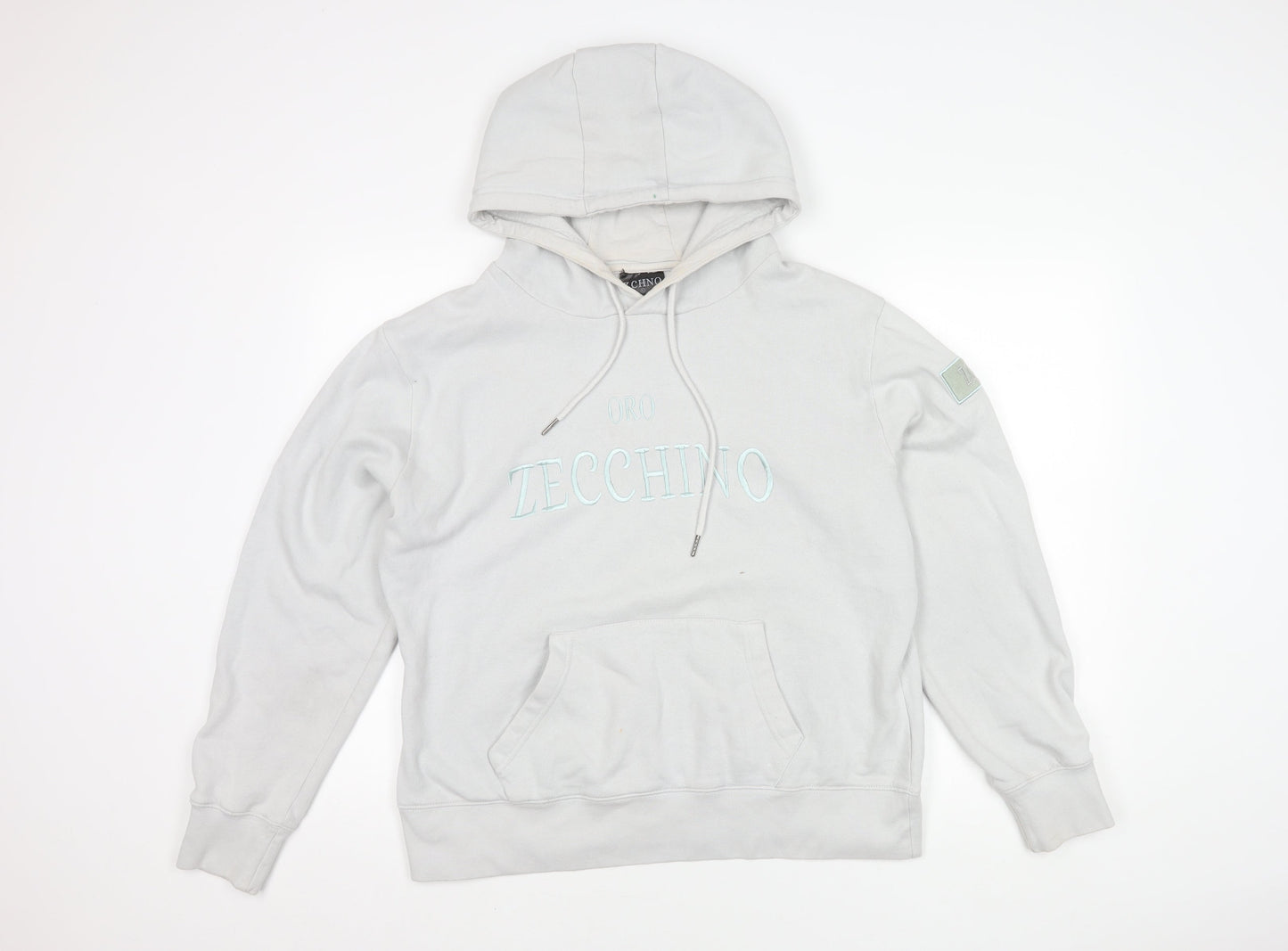 ZCHNO Unisex White Pullover Hoodie L - Casual Comfort