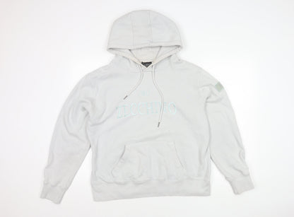 ZCHNO Unisex White Pullover Hoodie L - Casual Comfort