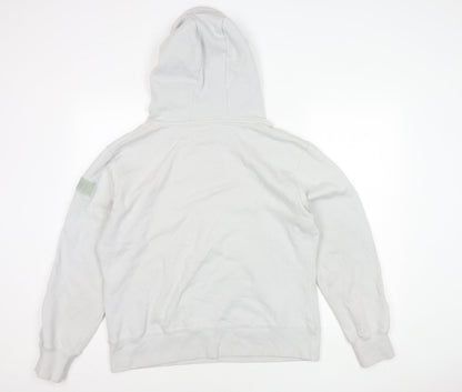 ZCHNO Unisex White Pullover Hoodie L - Casual Comfort