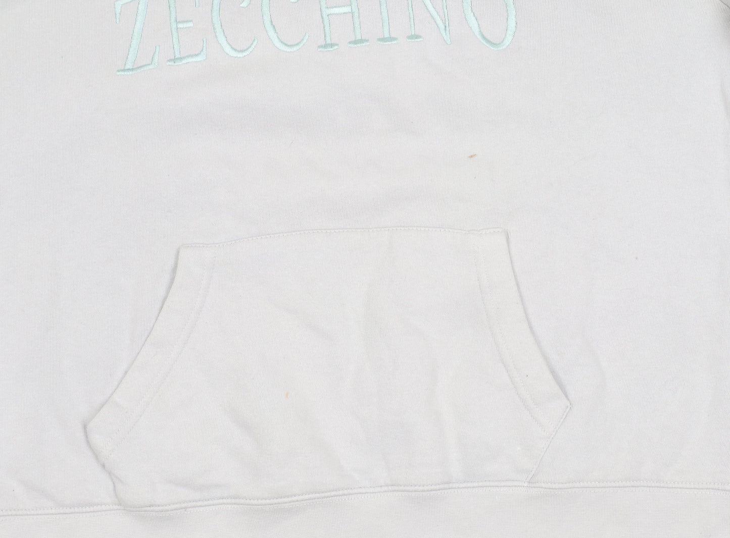 ZCHNO Unisex White Pullover Hoodie L - Casual Comfort