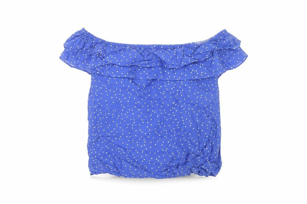 Womens UK Size 10 Oasis Blue Basic Blouse