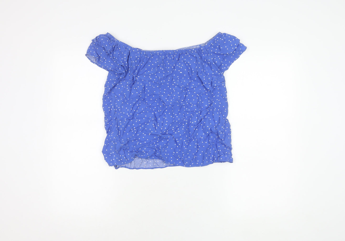 Womens UK Size 10 Oasis Blue Basic Blouse