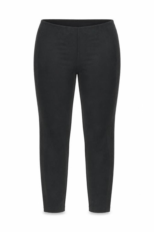 Womens UK Size L Lands' End Slim Fit Leggings Black Trousers
