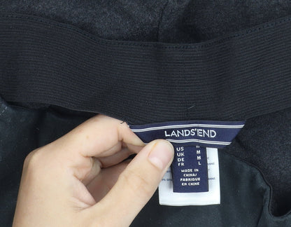 Womens UK Size L Lands' End Slim Fit Leggings Black Trousers