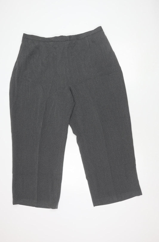 Essence Women's Grey Wide-Leg Trousers Size 24