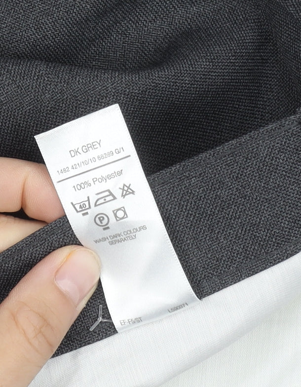 Essentials Men's Grey Dress Pants Size 34 Regular Fit