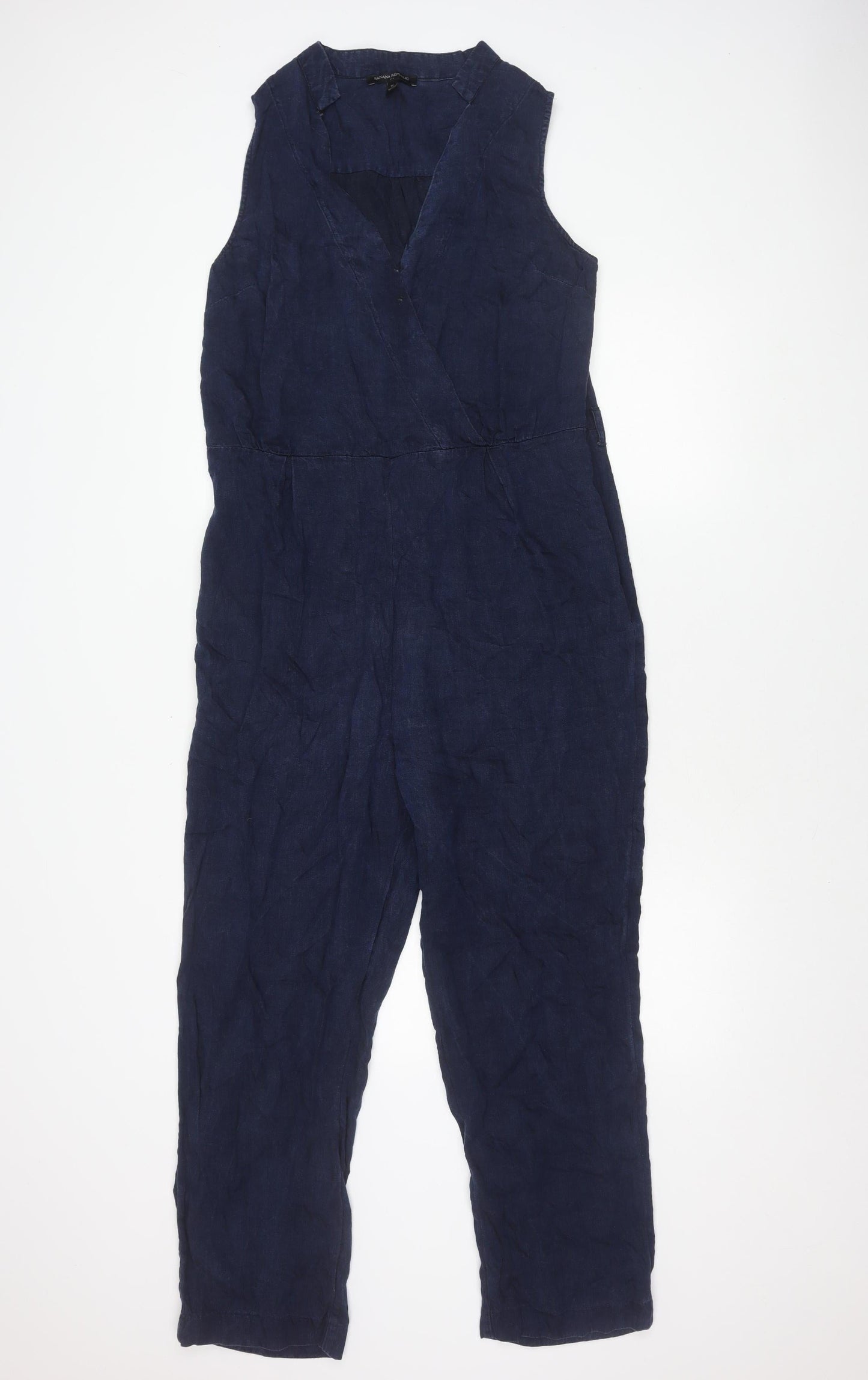 Banana Republic Women's Blue Sleeveless Jumpsuit Size 14