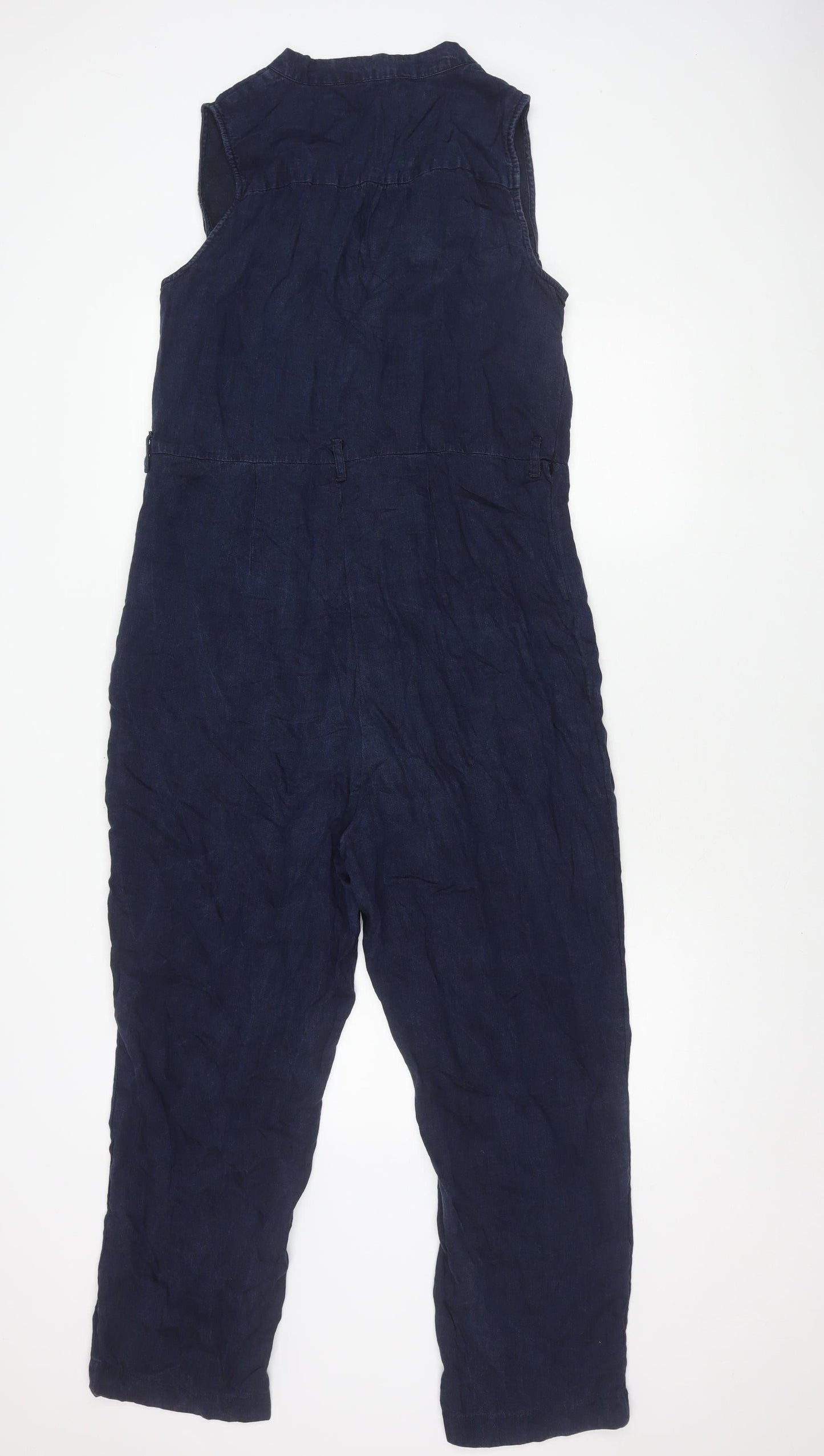 Banana Republic Women's Blue Sleeveless Jumpsuit Size 14