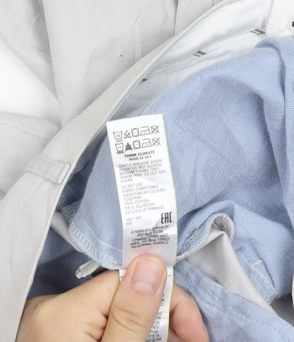 Marks and Spencer Ivory Slim Chino Trousers, 30 in Waist