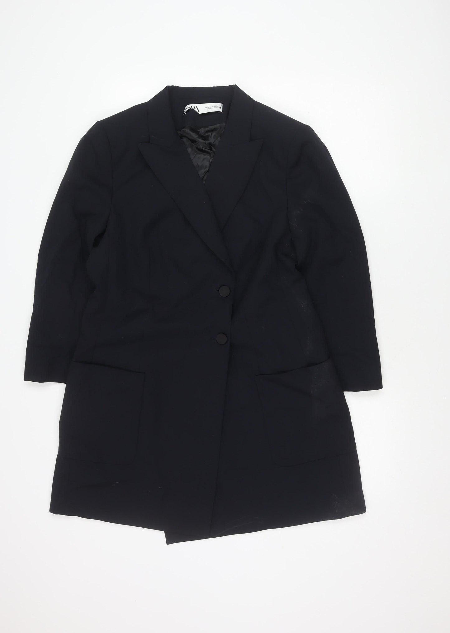 Zara Women's Blue Blazer Size 16 Regular Fit