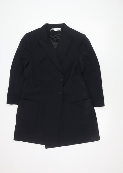 Zara Women's Blue Blazer Size 16 Regular Fit