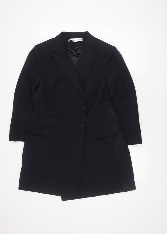 Zara Women's Blue Blazer Size 16 Regular Fit