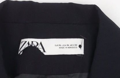 Zara Women's Blue Blazer Size 16 Regular Fit