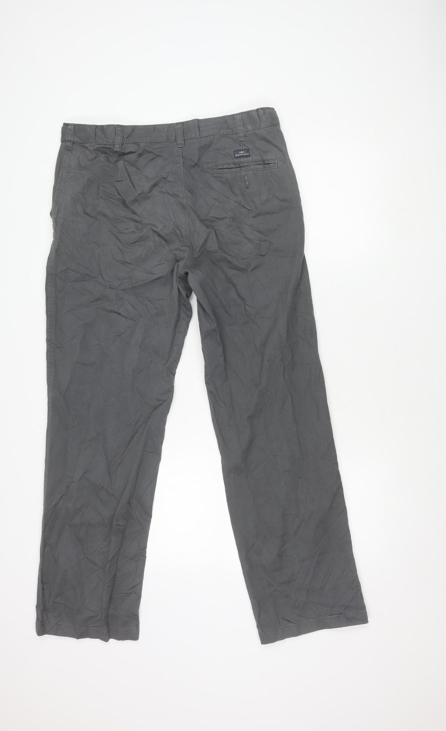 Womens UK Size 34 BHS Regular Fit Chino Grey Trousers