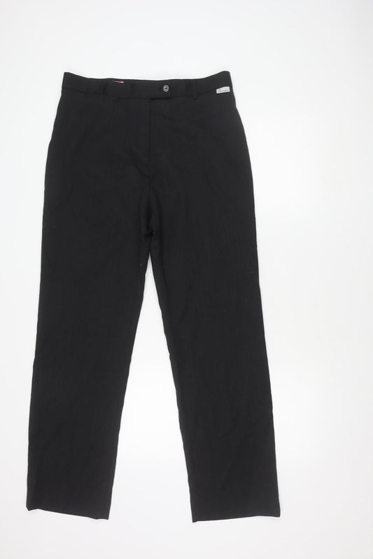 Brook Taverner Women's Black Straight Trousers Size 14