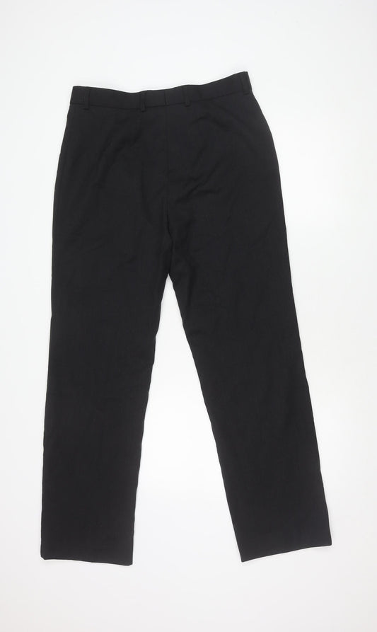 Brook Taverner Women's Black Straight Trousers Size 14