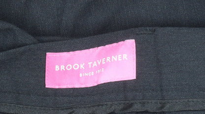 Womens UK Size 14 Brook Taverner Regular Fit  Black Trousers