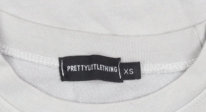 PRETTYLITTLETHING Beige Women's XS Pullover Sweatshirt