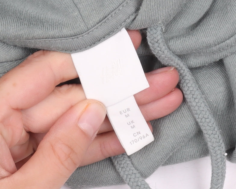 H&M Unisex Grey Pullover Hoodie - Size 12