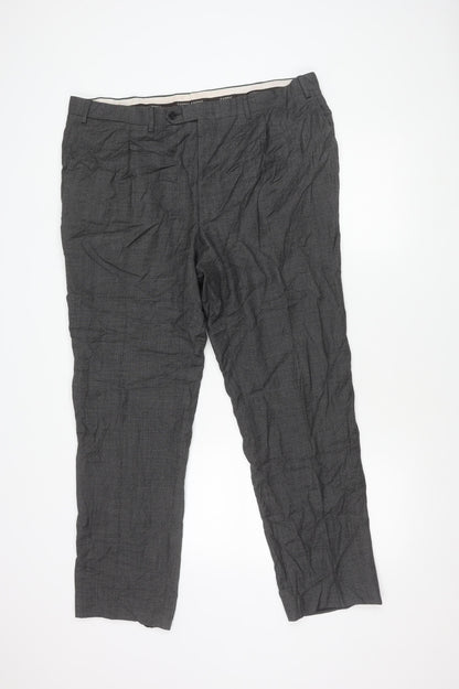 Mens UK Size 60 Canali   Grey Trousers
