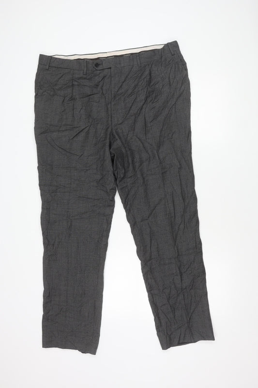 Mens UK Size 60 Canali   Grey Trousers