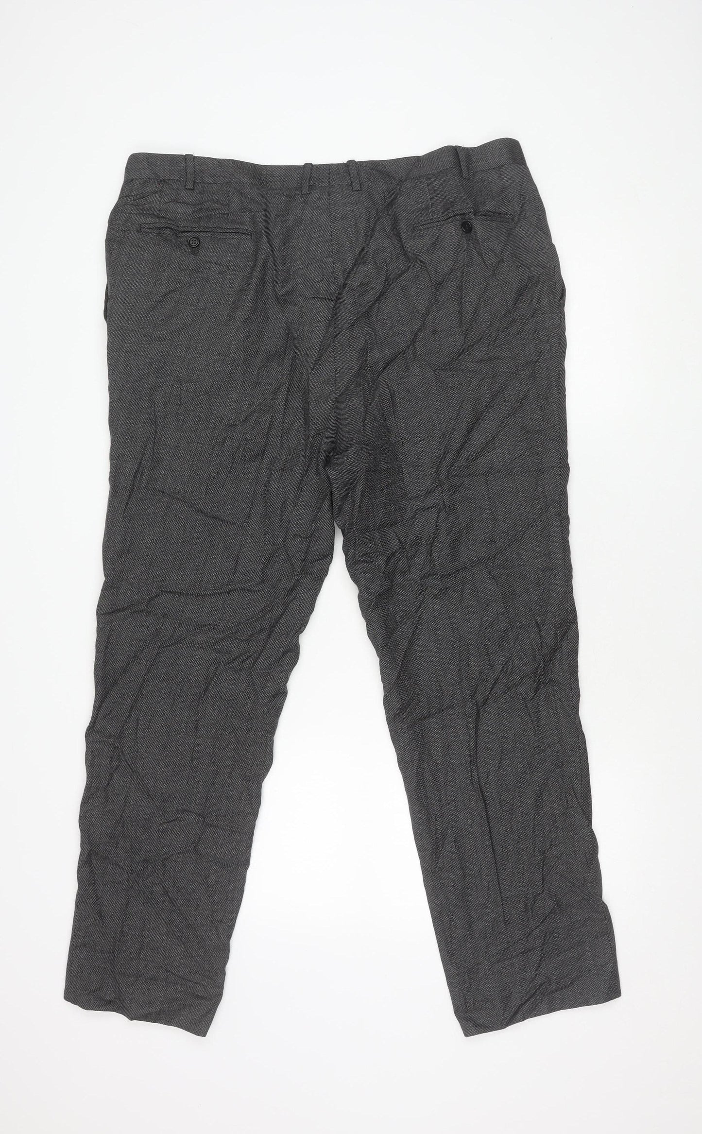 Mens UK Size 60 Canali   Grey Trousers