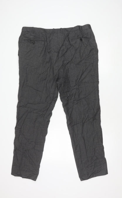 Mens UK Size 60 Canali   Grey Trousers