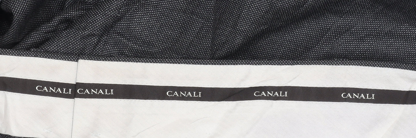 Mens UK Size 60 Canali   Grey Trousers