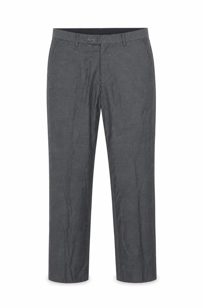 Front view of Butler & Webb Men's Grey Dress Pants, 32W x 32L