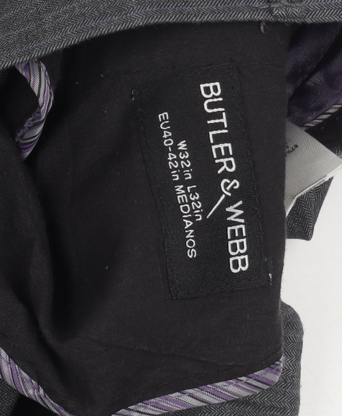 Mens UK Size M Butler & Webb  Dress Pants Grey Trousers