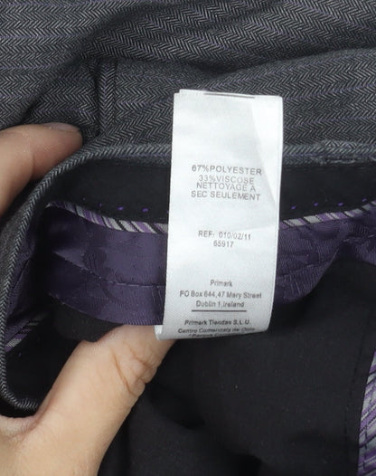 Mens UK Size M Butler & Webb  Dress Pants Grey Trousers