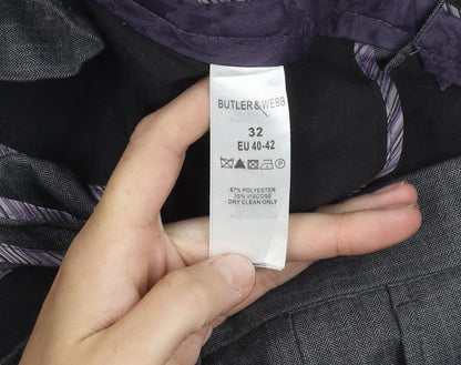 Mens UK Size M Butler & Webb  Dress Pants Grey Trousers