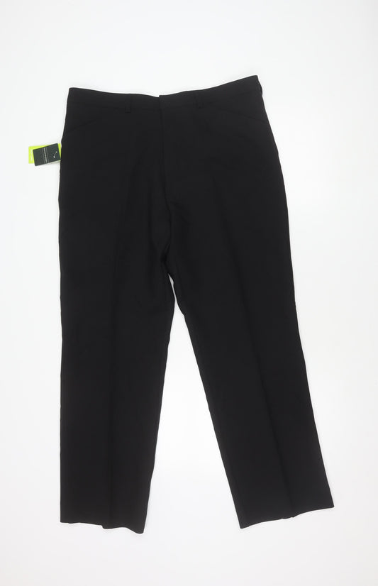 Greenwoods Men's Black Trousers Size 36S