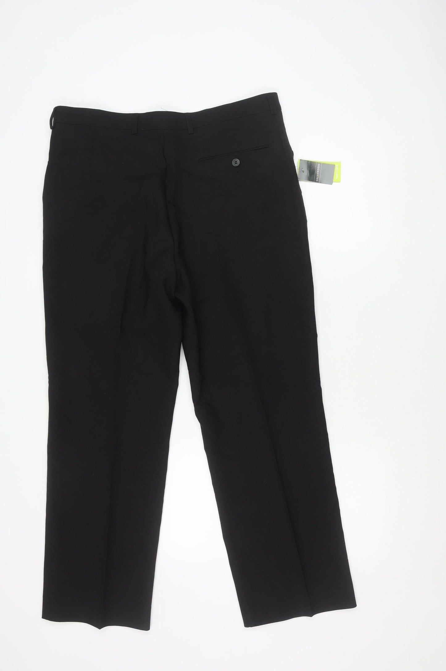 Greenwoods Men's Black Trousers Size 36S