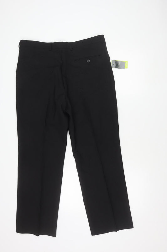 Greenwoods Men's Black Trousers Size 36S