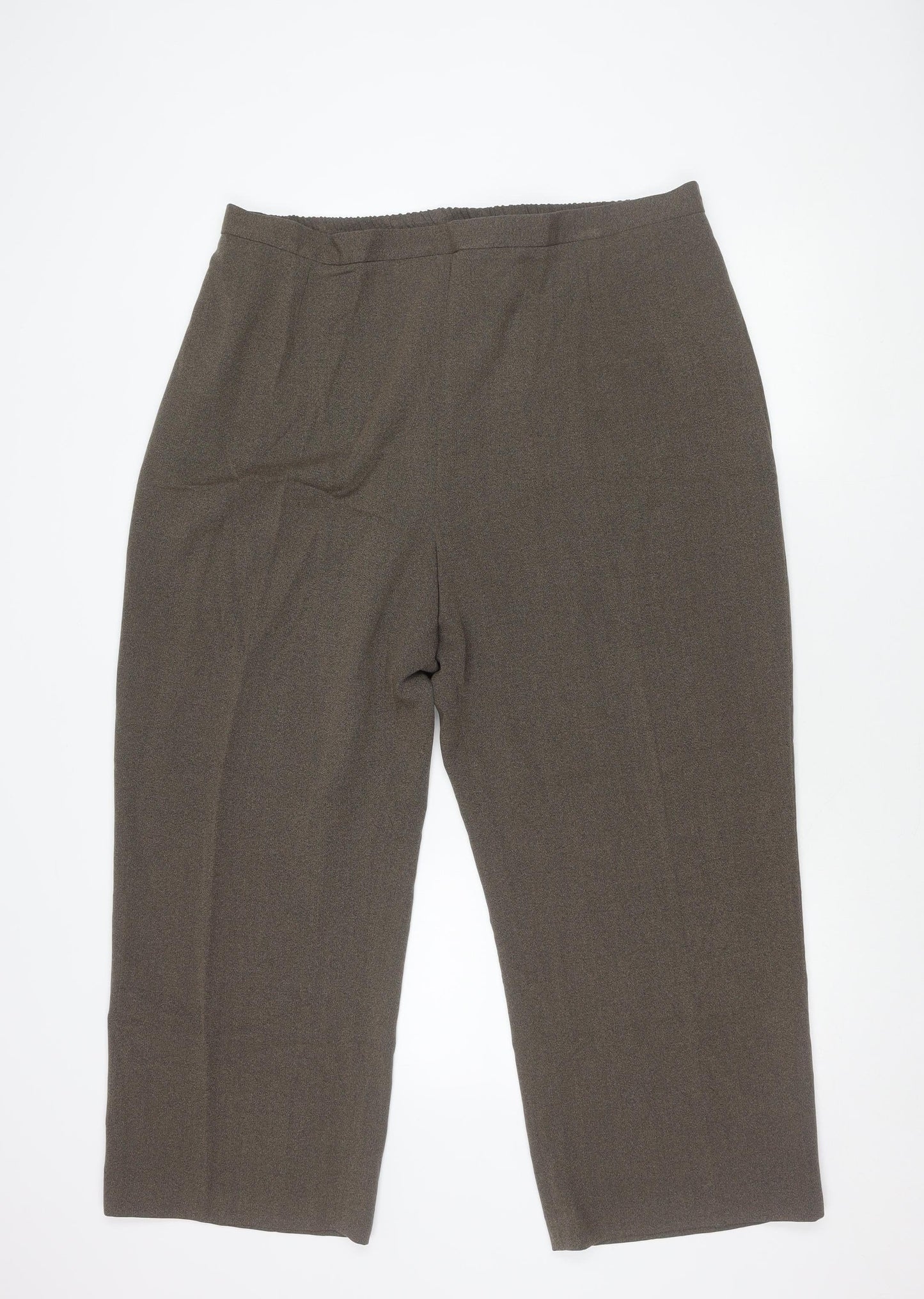 Womens UK Size 24 essence Relaxed Fit  Brown Trousers