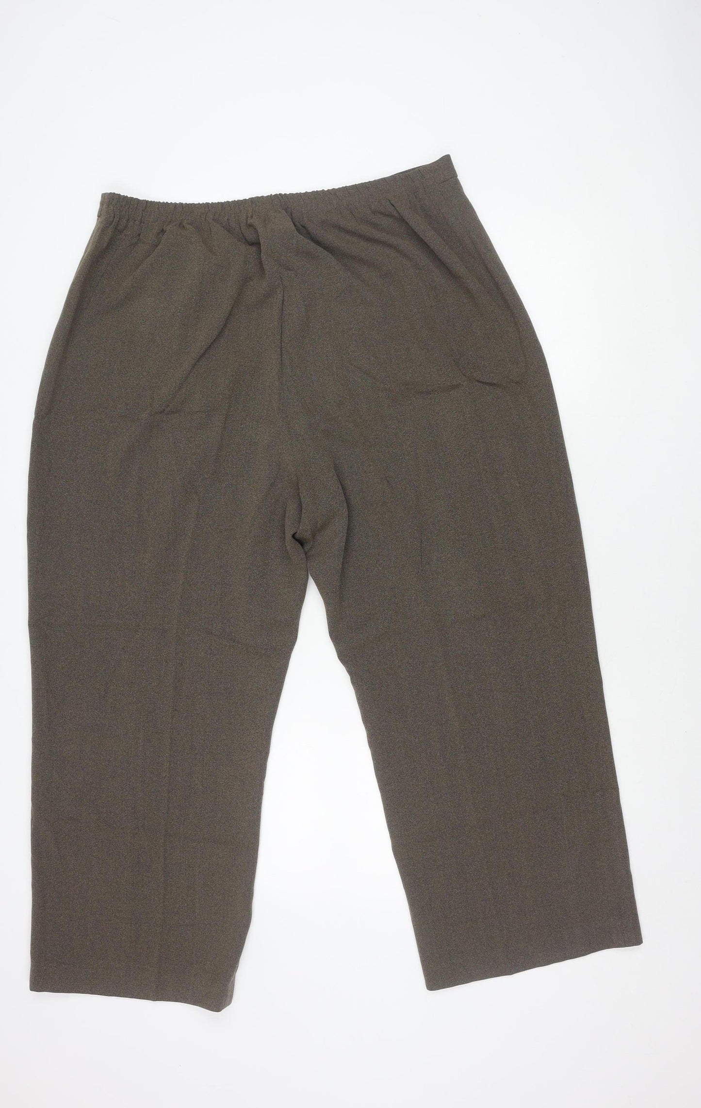 Womens UK Size 24 essence Relaxed Fit  Brown Trousers