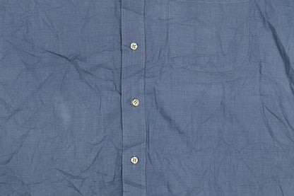 Marks and Spencer Blue Men's Long Sleeve Shirt 16.5